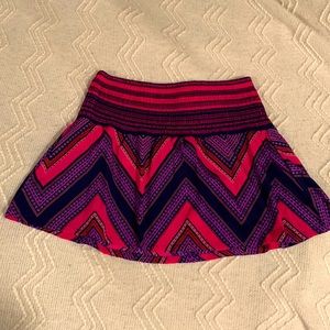Express Smocked Waist Mini Skirt